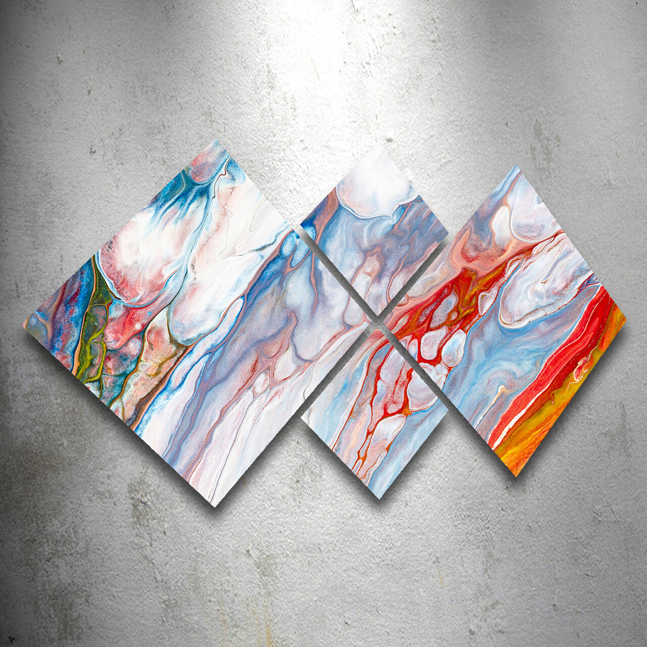 Set 4 tablouri decorative, 4MDF30803112803, MDF, Imprimat UV, Multicolor - 1 | YEO