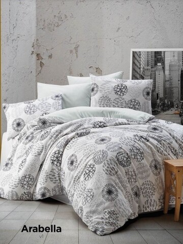 Lenjerie de pat dubla Arabella, Majoli Home Collection, 4 piese, 240x260 cm, bumbac ranforce, multicolor