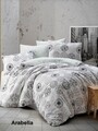 Lenjerie de pat dubla Arabella, Majoli Home Collection, 4 piese, 240x260 cm, bumbac ranforce, multicolor