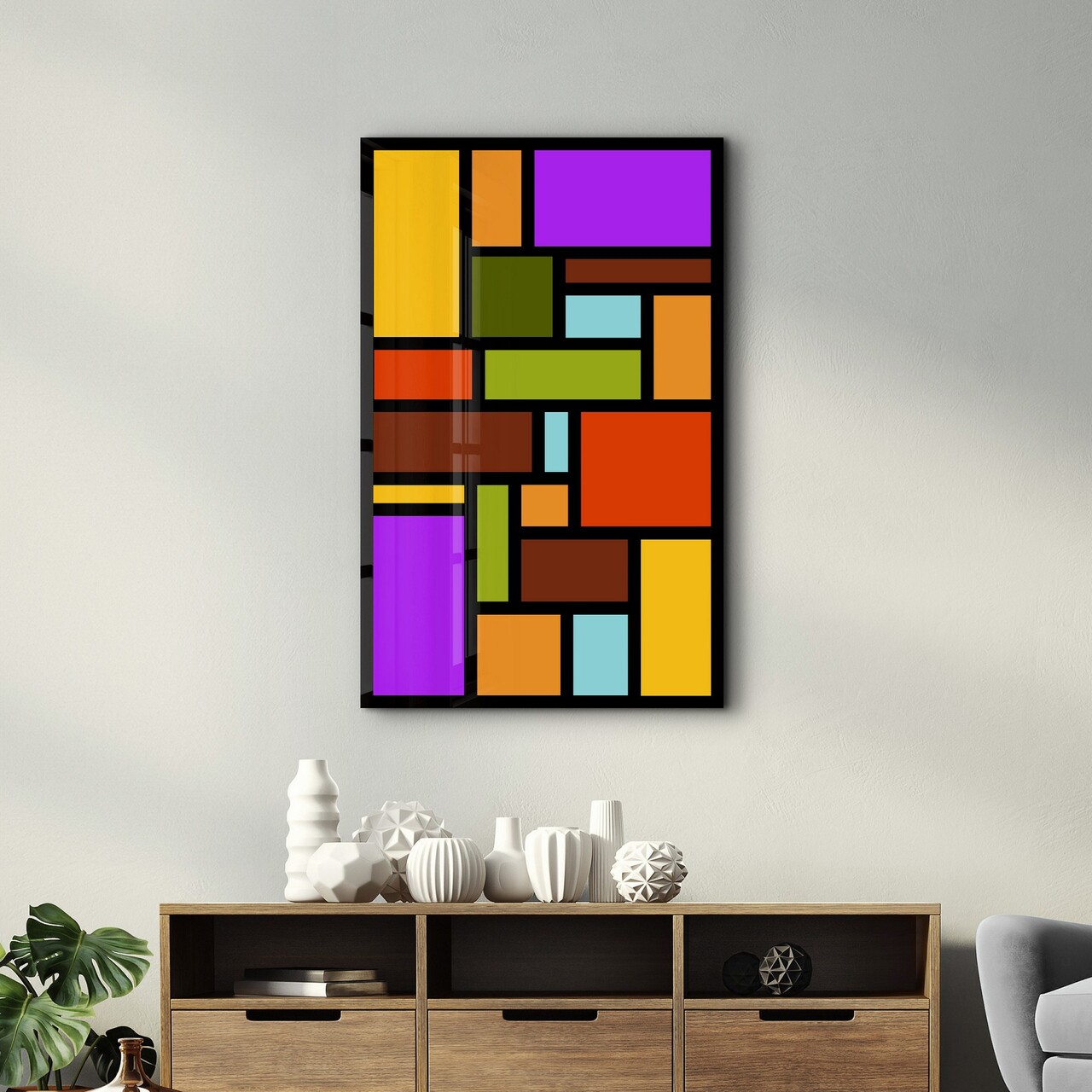 Tablou decorativ, VFT-3015, Dimensiuni: 46 x 72 cm, Multicolor - view 3