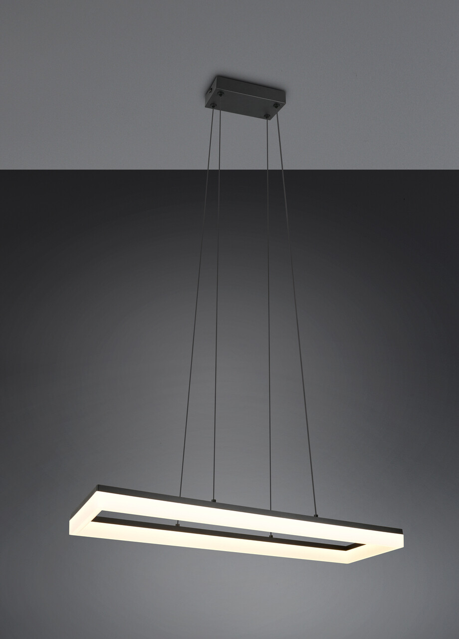 Lustra Camino, RL, 70x20x150 cm, 27W, 1x SMD LED, plastic, negru mat - 1 | YEO
