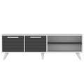 Comoda TV, Odessa, Noyan, 150x30x48 cm, PAL, Alb / Antracit