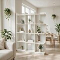 Corp biblioteca, Hanah Home, Aura, 37.8x150x23.8 cm, Alb
