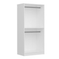 Dulap pentru haine, Minerva, Kale Chain Mirror White, 90x190x52 cm, PAL, Alb