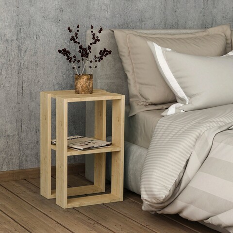 Noptiera, Decortie, Lonie, 34x55x30cm, Stejar 34x55x30cm imagine 2022
