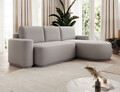 Coltar extensibil dreapta 4 locuri ELTAP, Aurumm, 285x180x92 cm, lemn/poliester, gri deschis