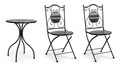 Set masa si 2 scaune de gradina Huston, Bizzotto, otel/ceramica