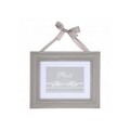 Rama foto, 121026, 29x24 cm, MDF/sticla/textil, gri