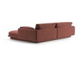 Coltar stanga 4 locuri, Torino-184, Micadoni Home, 250x170x83 cm, catifea, maro cuoio