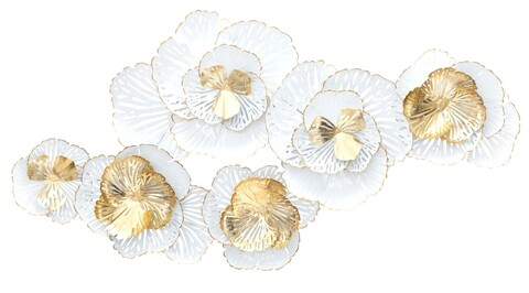 Decoratiune de perete white -a, mauro ferretti, 148.5x78 cm, fier, multicolor