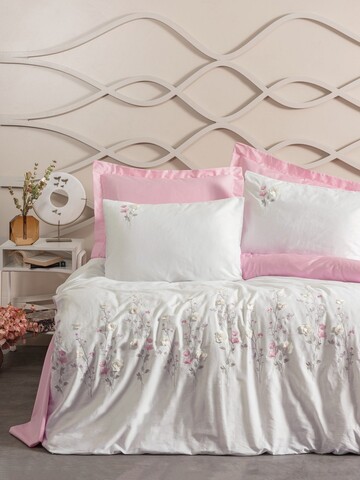 Lenjerie de pat dubla, Jolie - Pink, Cotton Box, Bumbac Satinat