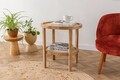 Masuta, Howard, Nala 55, 51x55x36 cm, Corp din 100% lemn de frasin, Natural