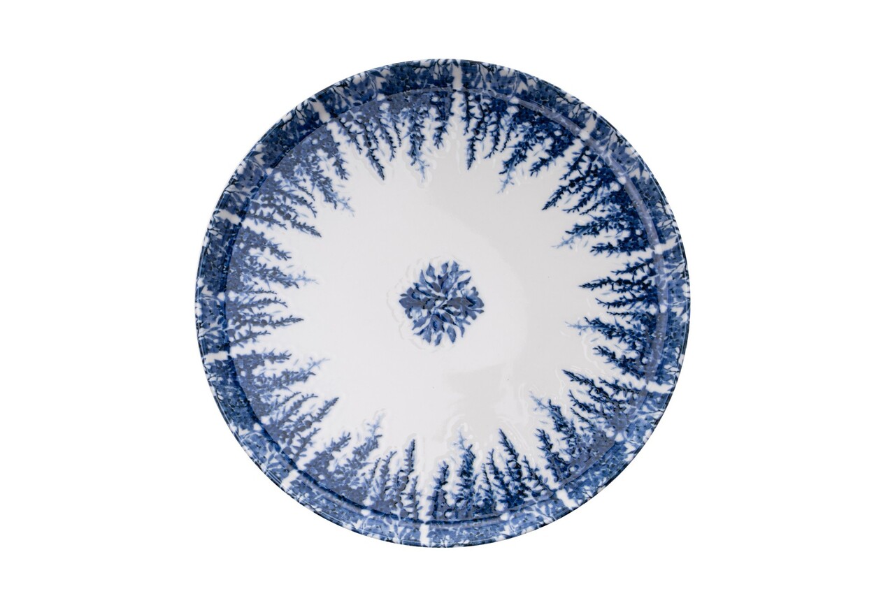 Set de cină (12 piese), L'essentiel Maison, 430KSV8963, Bol: 14 x 14 x 4,5 cm (4 bucăți), Albastru/Alb - view 2