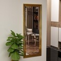 Oglinda decorativa, Siam, Smooth, 40x105x3 cm, MDF , Auriu