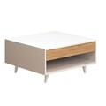 Masuta de cafea, Mod Design, Silla, 80x40x80 cm, Stejar / Alb