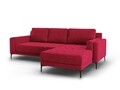 Coltar dreapta, Orrino, Mazzini Sofas, 4 locuri, 242x164x82 cm, catifea, rosu vin