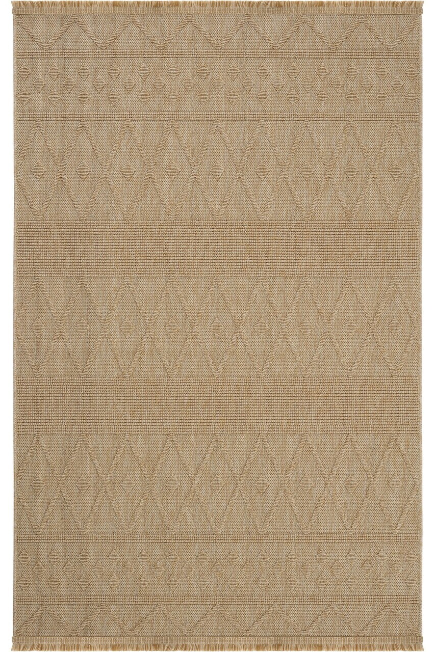 Covor, Hasir 620, 120x400 cm, 90% POLIPROPILENĂ/10% IUȚĂ, Bej
