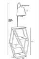Lampadar, Luin, 534LUN4131, Metal, Gri deschis