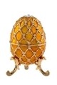 Cutie decorativa Egg,  Hermann Bauer, 6x10 cm, galben