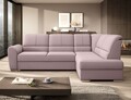 Coltar extensibil dreapta 3 locuri ELTAP, RT-101GO, Siber, 270x186x93 cm, lemn/poliester, roz deschis
