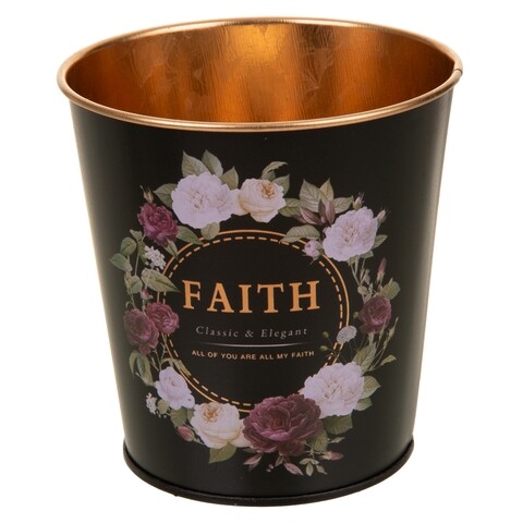 Ghiveci Faith, Creaciones Meng, 10x10 cm, metal galvanizat