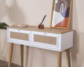 Dulap, Wolina, Mount, 95x100x35 cm, MDF , Alb / Stejar