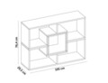 Corp biblioteca, Decorotika, Beled, 105x76.4x29.5 cm, Alb