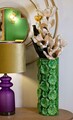 Vaza decorativa Drop, Mauro Ferretti, 18x17.5x46 cm, fier, verde