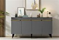 Consola, Olivia, Defne, 150x80x40 cm, PAL , Antracit / Aur