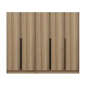 Dulap pentru haine, Minerva, Kale Plus, 225x210x52 cm, PAL, Stejar