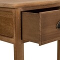 Masuta inalta Brittany, Creaciones Meng, 35x35x63 cm, lemn de paulownia, maro