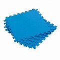 Set 9 placi pentru pardoseala Bestway Puzzle, 50x50 cm, polietilena, albastru