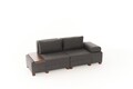 Canapea extensibila 3 locuri, Balcab Home, 825BLC4311, Lemn, Antracit