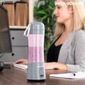 Blender portabil si reincarcabil InnovaGoods, 8x24 cm, 350 ml