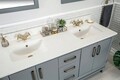 Set mobilier de baie (3 piese), Jussara, Michigan 60, Gri inchis