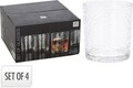 Set 4 pahare pentru whiskey Excellent, 300 ml, sticla