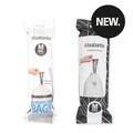 Set 10 saci de gunoi, Brabantia, PerfectFit, marimea M, 60 L, polipropilena, alb