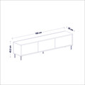 Comoda TV, Inarch, Imaj, Travertin / Auriu