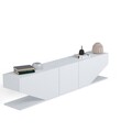 Comoda TV Diamond, Minima, 180x30x40 cm, alb