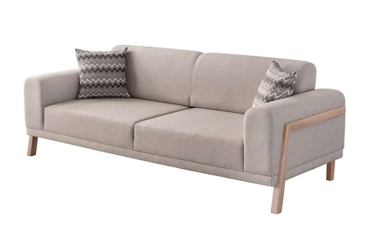 Canapea 3 locuri, Atelier del Sofa, 752EST1118, Lemn de carpen;PAL, Crem - view 8