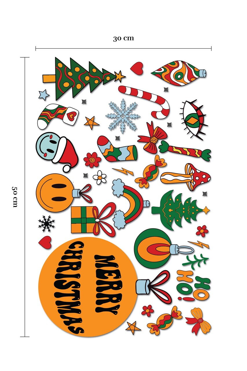 Sticker decorativ, 309003, 30 x 50 cm, Multicolor — imaginea 5