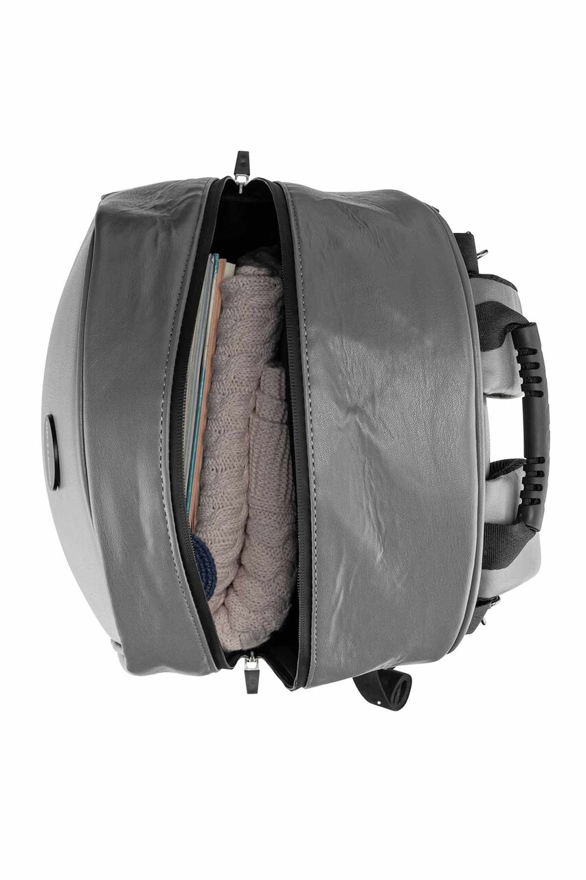 Ghiozdan multifunctional pentru mamici, Wallxpert, Novabag, Gri - imagine 4