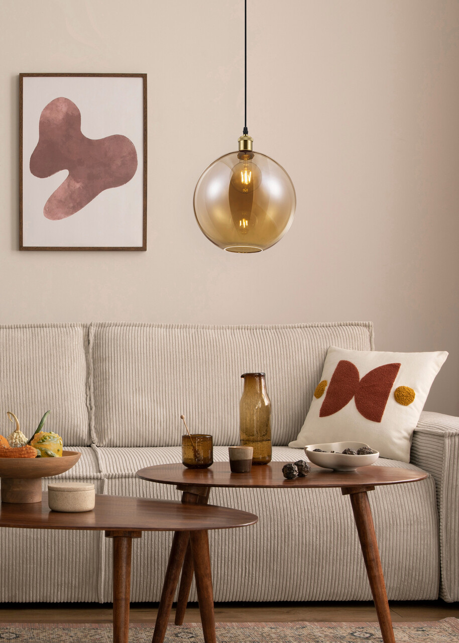 Lustra Dino, RL, 30x150 cm, 28W, 1x E27, metal, bronz antic