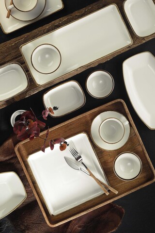 Serviciu de masa breakfast, kutahya porselen, attan30kh801r14, 30 piese, portelan