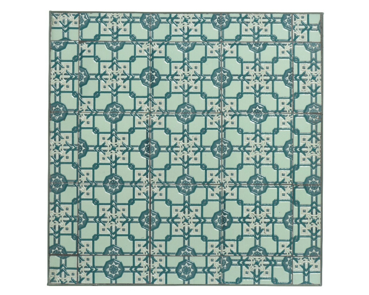 Scaun pentru gradina Orleans, Decoris, 38.5 x 46.5 x 89 cm, pliabil, fier/ceramica, verde