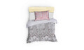 Lenjerie de pat pentru o persoana (FR), Madam Lili - Grey, Pearl Home, Bumbac Ranforce