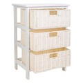 Comoda cu 3 cosuri Thea, Creaciones Meng, 40x29x58 cm, lemn de paulownia