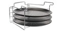 Set 3 tavi pentru copt pizza, inox