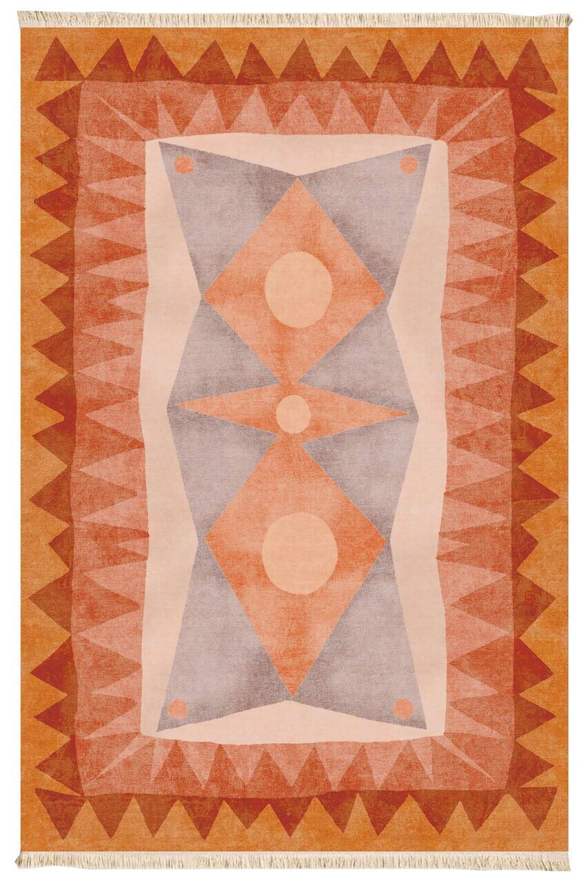 Covor, 235, 120x180 cm, Bumbac, Multicolor — imaginea 2