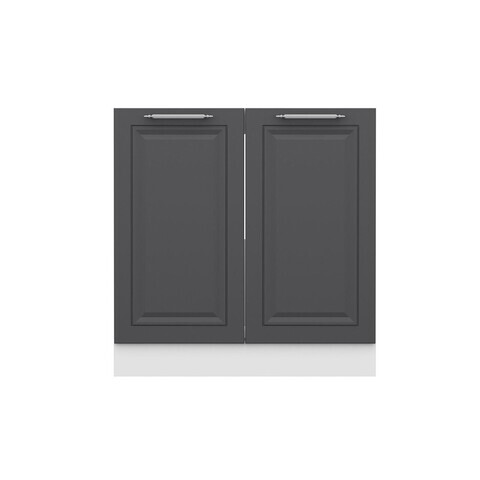 Dulap pentru bucatarie, Hanah Home, Minar, 90x87x58 cm, Alb / Antracit
